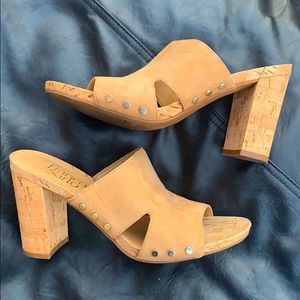 FRANCO SARTO Leather Chunky Heel